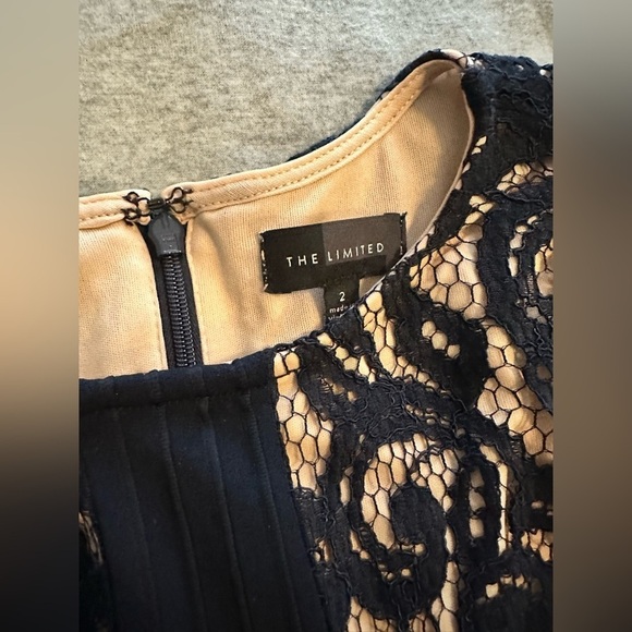 The Limited navy blue lace dress size 2 - Picture 4 of 6